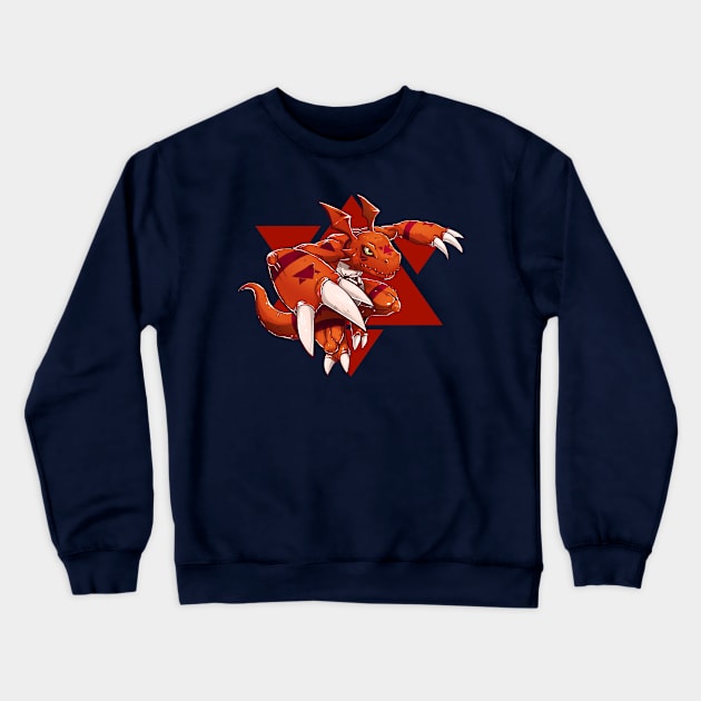 guilmon fanart Crewneck Sweatshirt by DigiTeeshrit